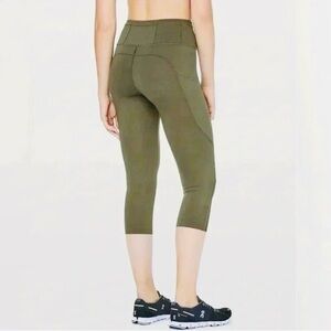 Lululemon Athletica Olive Capris